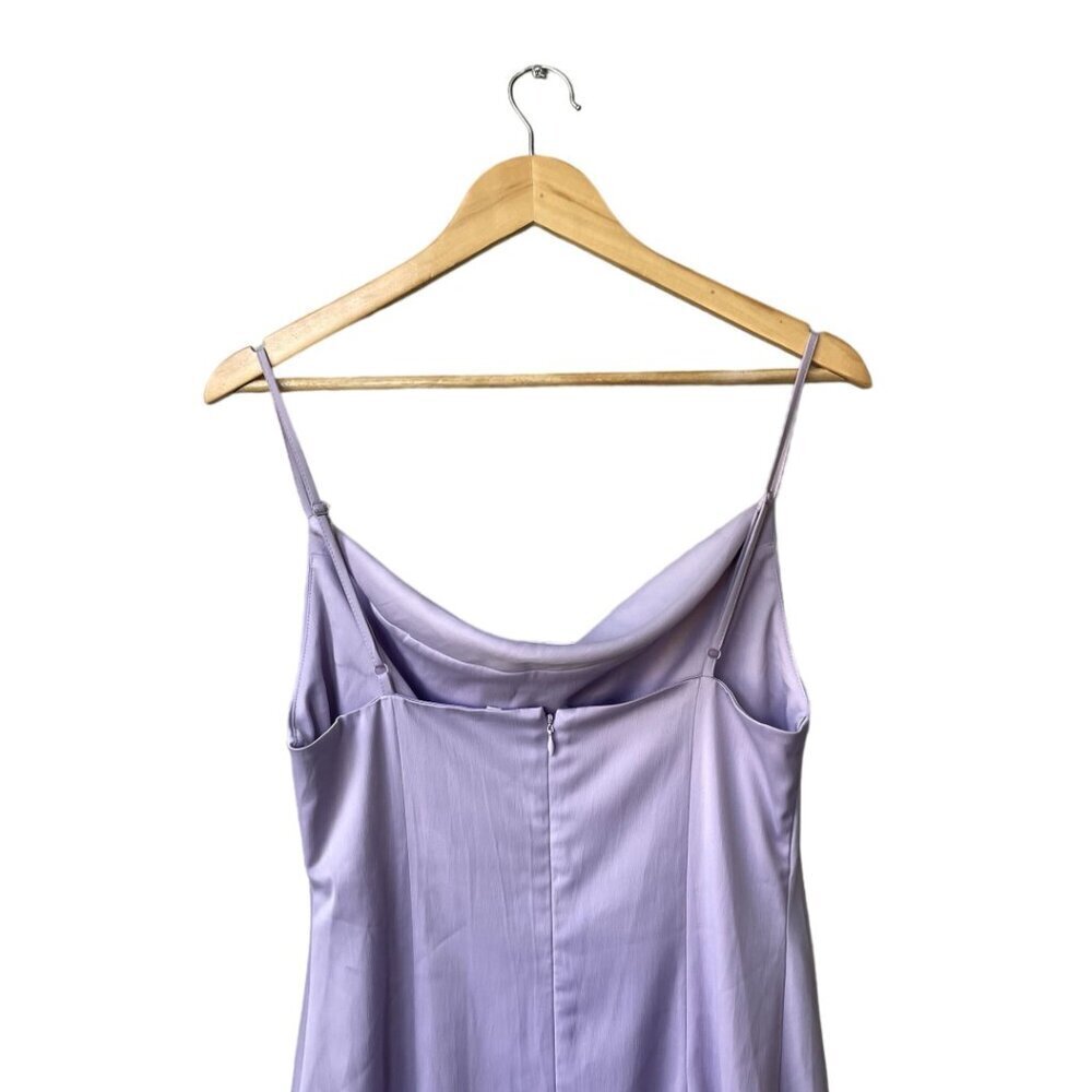 Urban Outfitters SzL Light Purple Mallory Cowl Neck Mini Slip Dress - Picture 7 of 11
